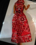 barbie 7423 red bandana bk